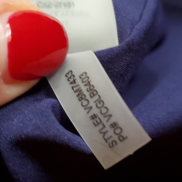 Vince Camuto Colorful Navy Pink Orange Halter w/ Keyhole Maxi Dress w/ Sash sz 2 - Picture 14 of 15